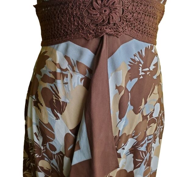 BCBGMaxazria Y2K Silk Mini Halter Dress Size 4 - Picture 5 of 10